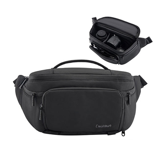 Cwatcun D105 Large Multi-functional Camera Waist Pack Simple and Lightweight Microslr Camera Bag Casual Waterproof Storage Bag - Strap Satchel by Cwatcun | Online Shopping South Africa | PMC Jewellery | Buy Now Pay Later Mobicred