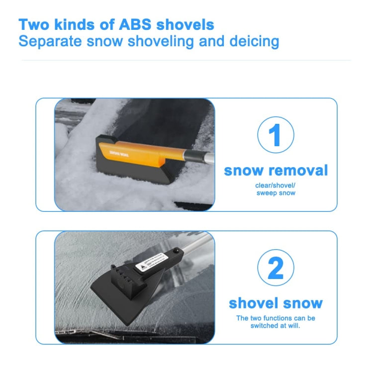 Car Multifunctional Telescopic Snow Shovel Glass Defrost De-icing Brush Winter Cleaning Tools, Spec: Light Model - Ice Scraper by PMC Jewellery | Online Shopping South Africa | PMC Jewellery | Buy Now Pay Later Mobicred