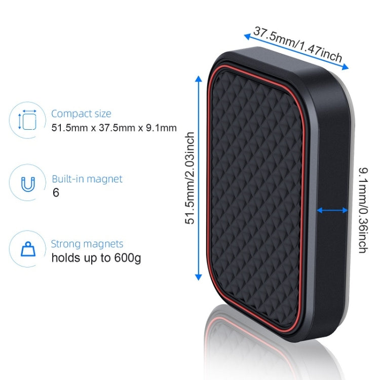 Flat Adhesive Magnetic Car Mobile Phone Navigation Holder(Red) - free shipping - PMC TechLife - Order now!