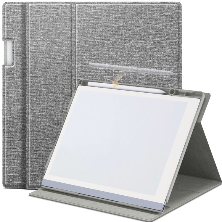 For ReMarkable 2 10.3 Inch 2020 Paper Tablet Case Multi-Viewing Adjustable Folding Book Folio Cover(Grey) - Others by PMC TechLife | Online Shopping South Africa | PMC TechLife | Buy Now Pay Later Mobicred