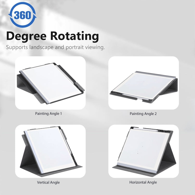 For ReMarkable 2 10.3 Inch 2020 Paper Tablet Case Multi-Viewing Adjustable Folding Book Folio Cover(Black) - Others by PMC TechLife | Online Shopping South Africa | PMC TechLife | Buy Now Pay Later Mobicred