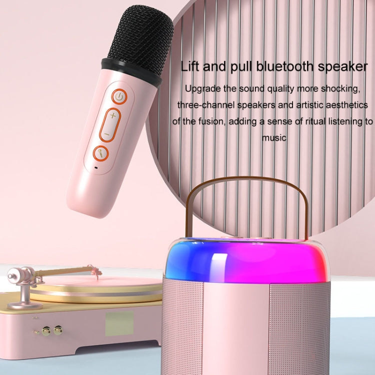 Home Portable Bluetooth Speaker Small Outdoor Karaoke Audio, Color: Y1 Black(Double wheat) - Microphone by PMC TechLife | Online Shopping South Africa | PMC TechLife | Buy Now Pay Later Mobicred