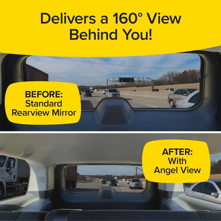 Wide-Angle Rearview Mirror Reduce Blind Spots Fits Most Cars SUVs - Interior Mirrors by PMC Jewellery | Online Shopping South Africa | PMC Jewellery | Buy Now Pay Later Mobicred