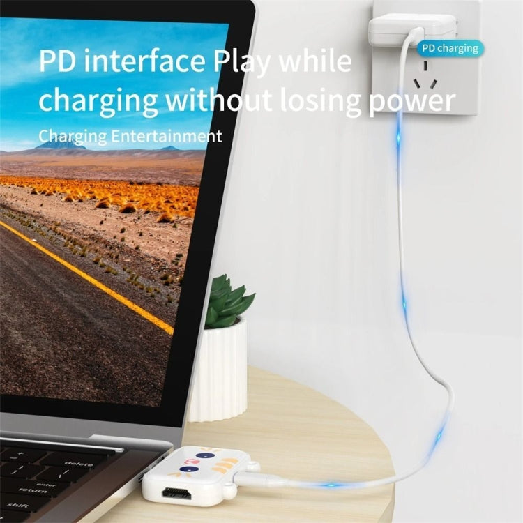 3 In 1 Type-C Docking Station USB Hub For iPad / Phone Docking Station, Port: 3H HDMI+PD+USB3.0  White - USB HUB by PMC Jewellery | Online Shopping South Africa | PMC Jewellery | Buy Now Pay Later Mobicred