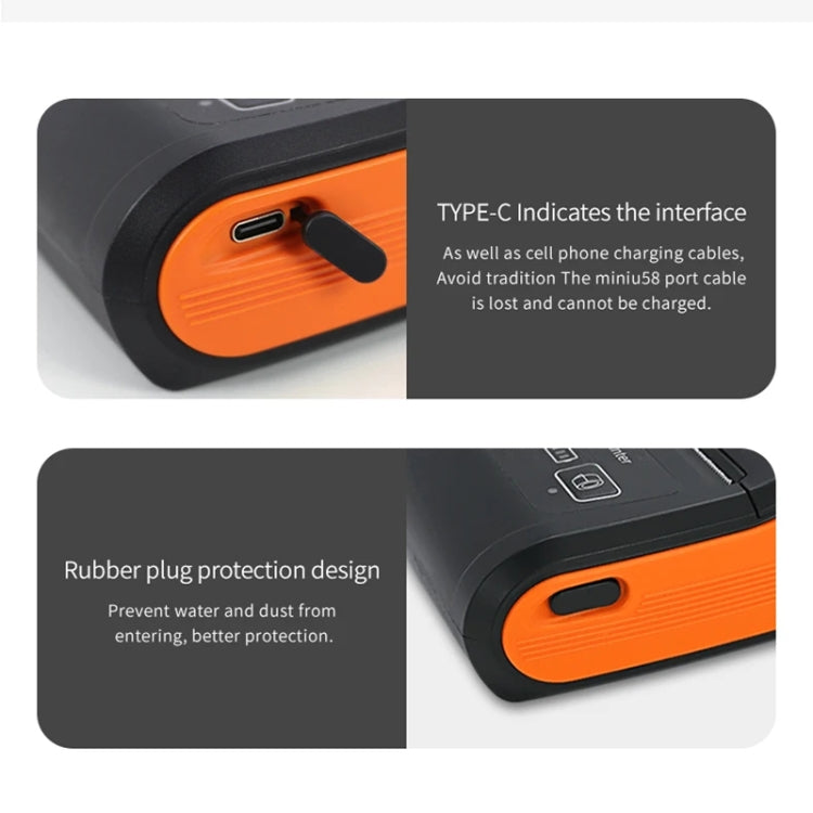 58mm Portable Logistics Takeaway Receipt Bluetooth Thermal Printer(EU Plug) - Printer by PMC TechLife | Online Shopping South Africa | PMC TechLife | Buy Now Pay Later Mobicred
