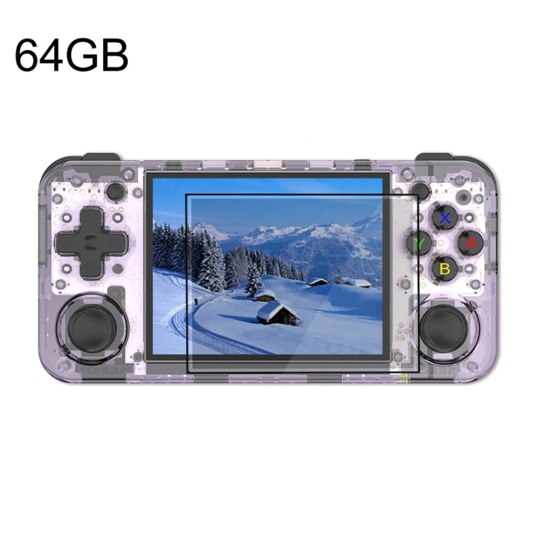 ANBERNIC RG35XX H Handheld Game Console 3.5 Inch IPS Screen Linux System 64GB(Transparent Purple) - Pocket Console by ANBERNIC | Online Shopping South Africa | PMC Jewellery