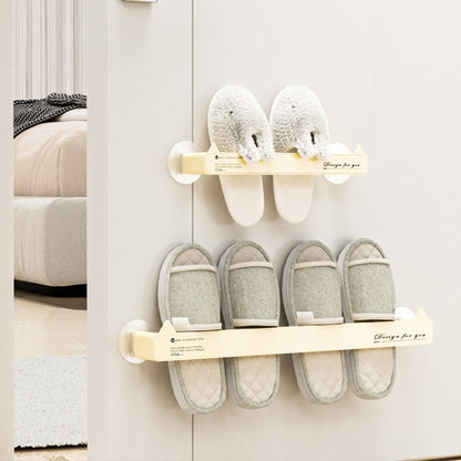 Long Traceless Wall Mounted Bathroom Slipper Rack Drainage Storage Shelf - Shelves by PMC Jewellery | Online Shopping South Africa | PMC Jewellery | Buy Now Pay Later Mobicred