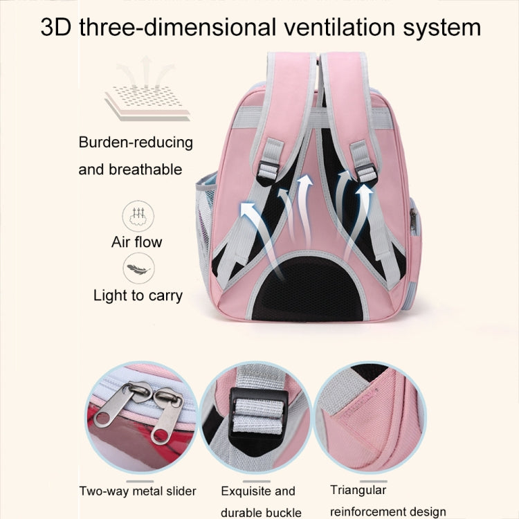 Cartoon Pattern Cat Transparent Pet Bag Space Capsule Portable Pet Backpack, Color: Black - Pet Storages & Bags by PMC TechLife | Online Shopping South Africa | PMC TechLife | Buy Now Pay Later Mobicred