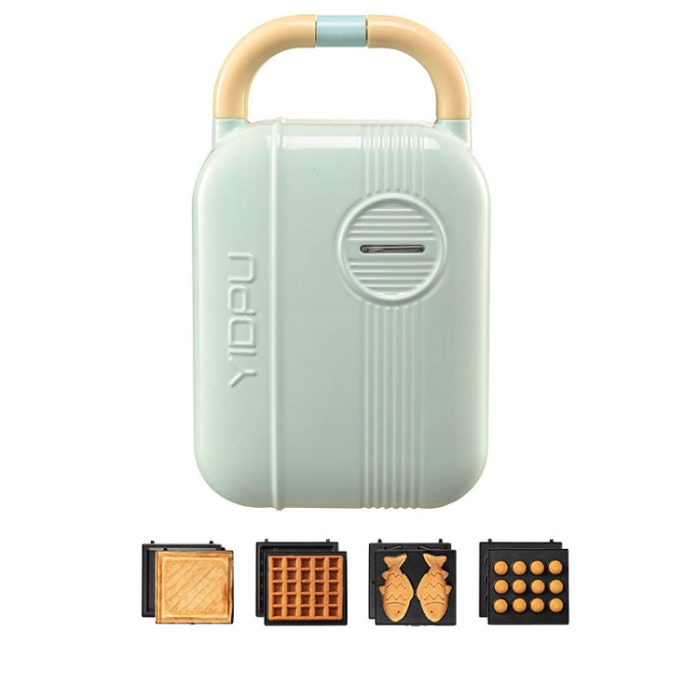 5 In 1 YIDPU Multifunctional Family Breakfast Maker Light Diet Sandwich Waffle Baker, CN Plug(Green) - free shipping - PMC TechLife - Order now!