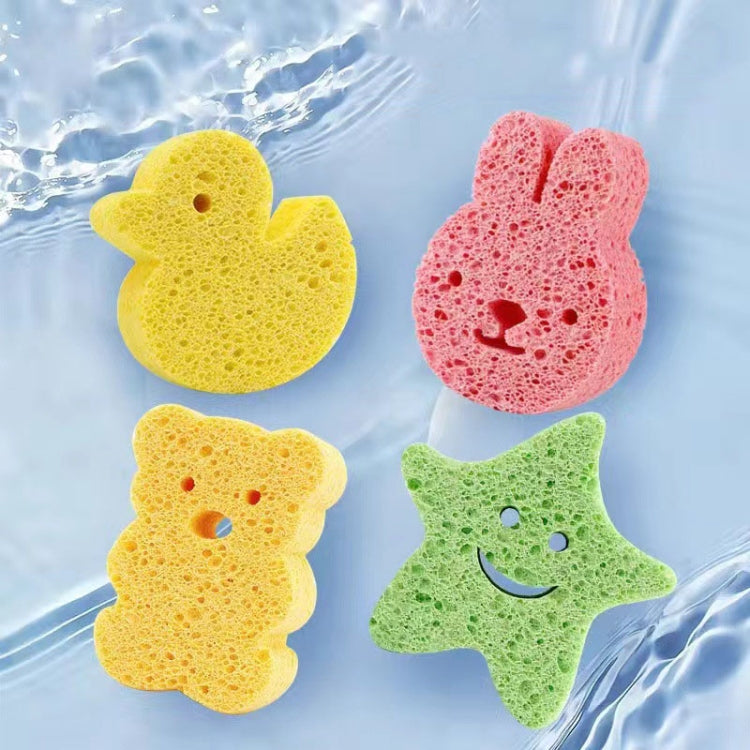 Baby Bathing Wood Pulp Sponge Cute Cartoon Soft Bath Sponge Bath Scrubber, Model: Bear - Bath Brushes & Sponges by PMc TechLife | Online Shopping South Africa | PMc TechLife | Buy Now Pay Later Mobicred