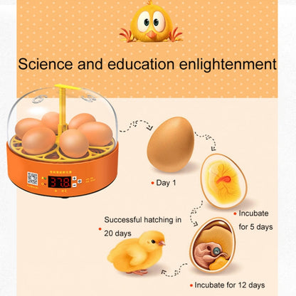 6-Eggs Small Household Experimental Children Smart Chicken Incubators, Spec: Automatic AU Plug - Incubators by PMC Jewellery | Online Shopping South Africa | PMC Jewellery