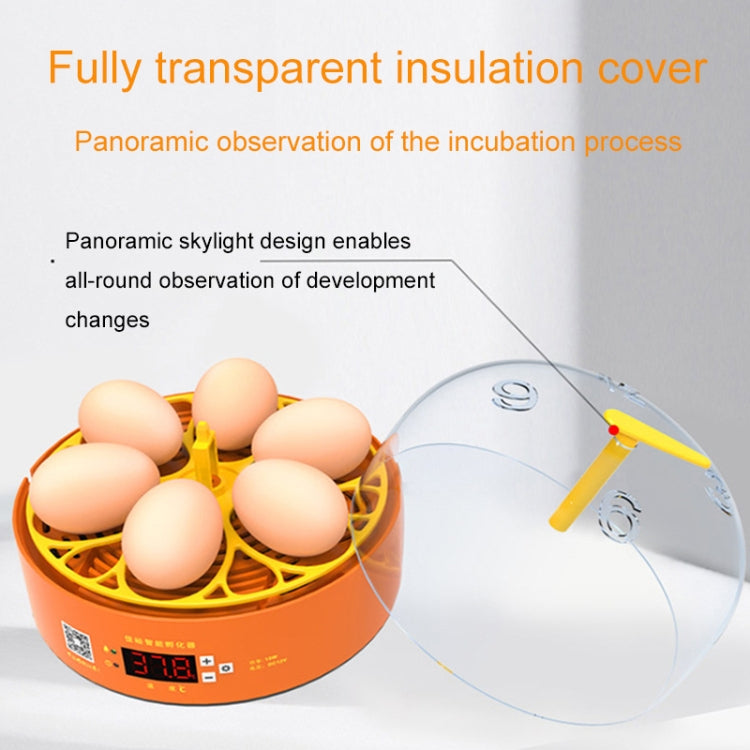 6-Eggs Small Household Experimental Children Smart Chicken Incubators, Spec: Dual-electric Automatic AU Plug - Incubators by PMC Jewellery | Online Shopping South Africa | PMC Jewellery