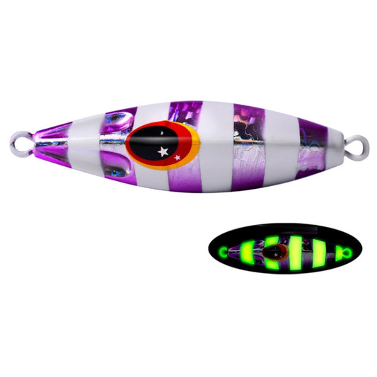 PROBEROS LF124 Deep Sea Iron Plate Lead Fish Fishing Lure Slow Sinking Rocking Luminous Boat Fishing Bait, Size: 40g(Color B) - Fishing Lures by PROBEROS | Online Shopping South Africa | PMC Jewellery | Buy Now Pay Later Mobicred