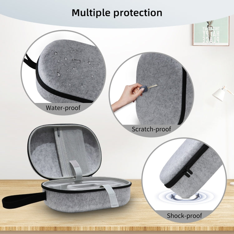 JYS-APP001 For Apple Vision Pro Headset Storage Bag VR Glasses Anti-Scrape Portable Bag, Color: Gray Felt - VR Accessories by JYS | Online Shopping South Africa | PMC Jewellery | Buy Now Pay Later Mobicred