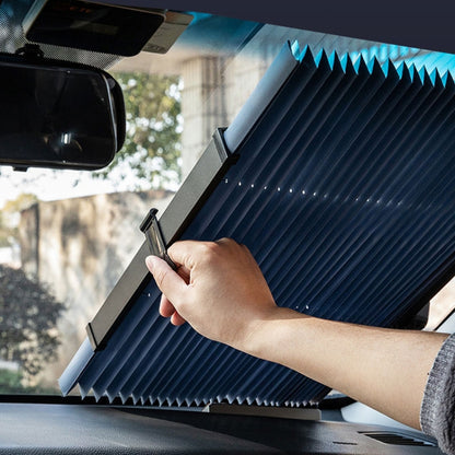 80 x 185cm Car Front Gear Auto Retractable Sunshade Household Pleated Window Covering - Sound & Heat Insulation Cotton by PMC Jewellery | Online Shopping South Africa | PMC Jewellery | Buy Now Pay Later Mobicred