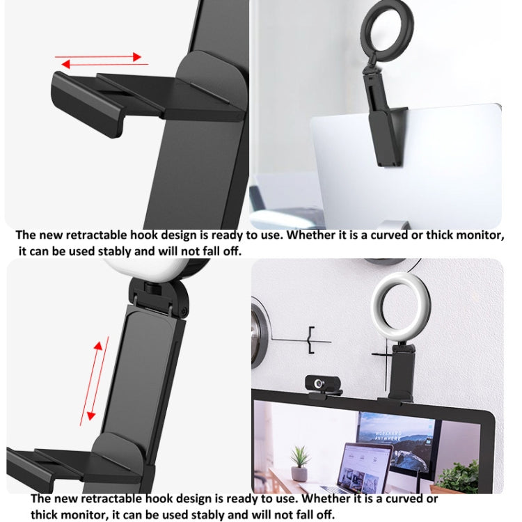 Desktop Ring Fill Light Video Conferencing Computer Fill Lamp With Multi-Function Bracket 3000-6500K - Ring Light by PMC Jewellery | Online Shopping South Africa | PMC Jewellery | Buy Now Pay Later Mobicred