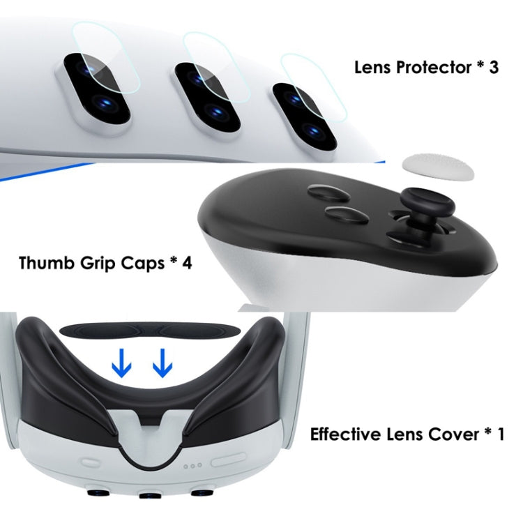 For Meta Quest 3 PC Protective Shell, Style: Single Shell (Glitter Transparent) - VR Accessories by PMC TechLife | Online Shopping South Africa | PMC TechLife | Buy Now Pay Later Mobicred