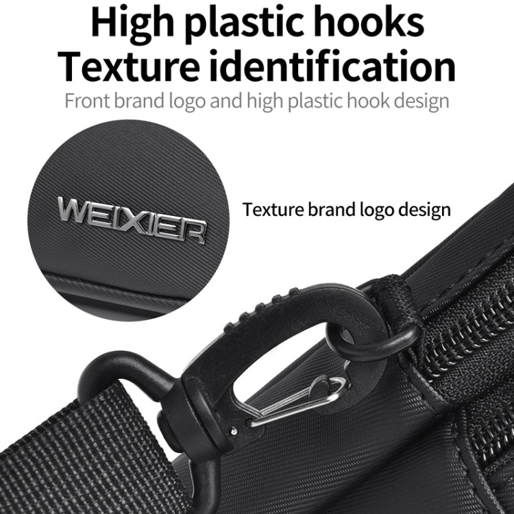 WEIXIER W128 Men Messenger Bag Outdoor Multifunctional Waterproof Wear-Resistant Shoulder Bag(Black) - Single-shoulder Bags by WEIXIER | Online Shopping South Africa | PMC Jewellery