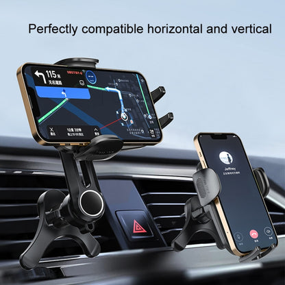 Car Air-conditioning Vent Y-shaped Base Mobile Phone Holder, Color: Tenth Generation Balck - Car Holders by PMC Jewellery | Online Shopping South Africa | PMC Jewellery | Buy Now Pay Later Mobicred