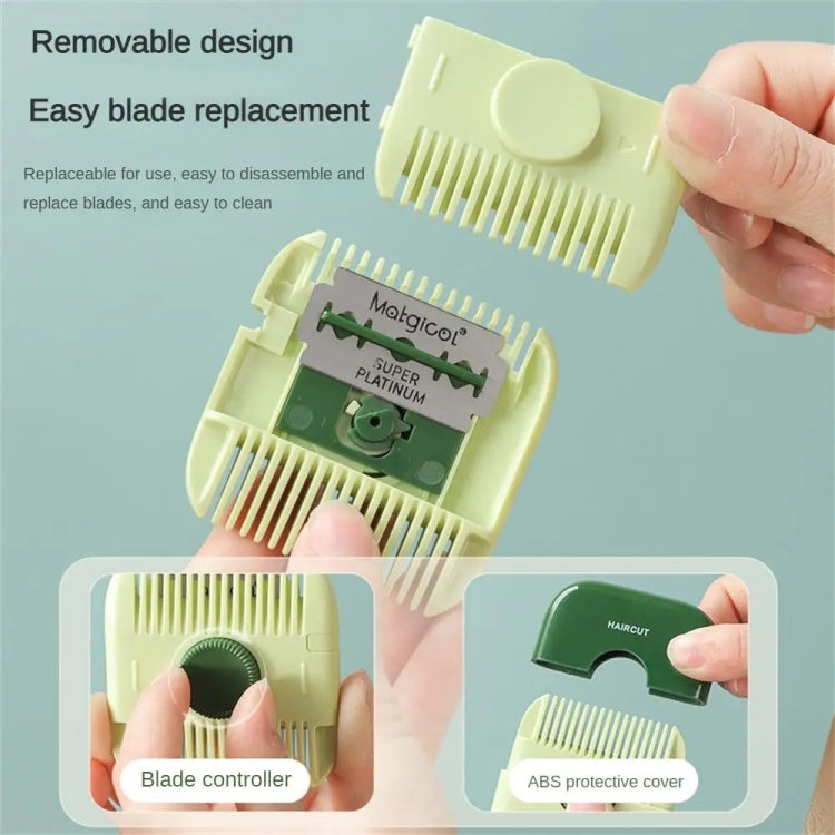 2 In 1 Hair Sharpener Comb Hair Clipper For Chopped Split Ends Cutting Thinning(Orange) - Combs by PMC Jewellery | Online Shopping South Africa | PMC Jewellery | Buy Now Pay Later Mobicred