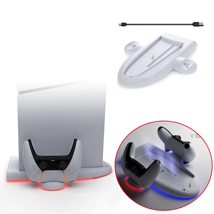 For PS5 Slim Console DOBE Multifunctional Charging Base with RGB Light - free shipping - PMC Jewellery - Order now!