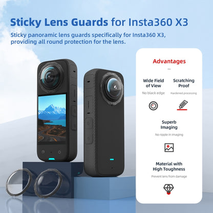 For Insta360 X3 aMagisn 2 In 1 Paste Lens Guard Mobility Camera Accessories - Len Accessories by aMagisn | Online Shopping South Africa | PMC Jewellery | Buy Now Pay Later Mobicred