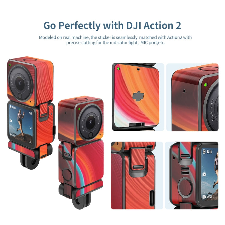 For DJI Action 2 aMagisn Body Protection Paper Scratch-Resistant Film Accessories, Style: Dual-screen Model Denim Cloth -  by aMagisn | Online Shopping South Africa | PMC Jewellery | Buy Now Pay Later Mobicred