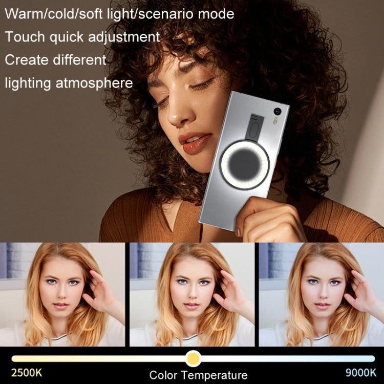 Cell Phone Magnetic Fill Light Portable Photo Pocket Lamp(Black) - Selfie Light by PMC Jewellery | Online Shopping South Africa | PMC Jewellery | Buy Now Pay Later Mobicred