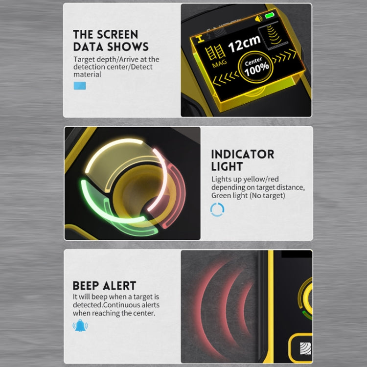 FNIRSI Multifunctional Wall Wire And Metal Rebar Detector(WD-02) - free shipping - PMC TechLife - Order now!