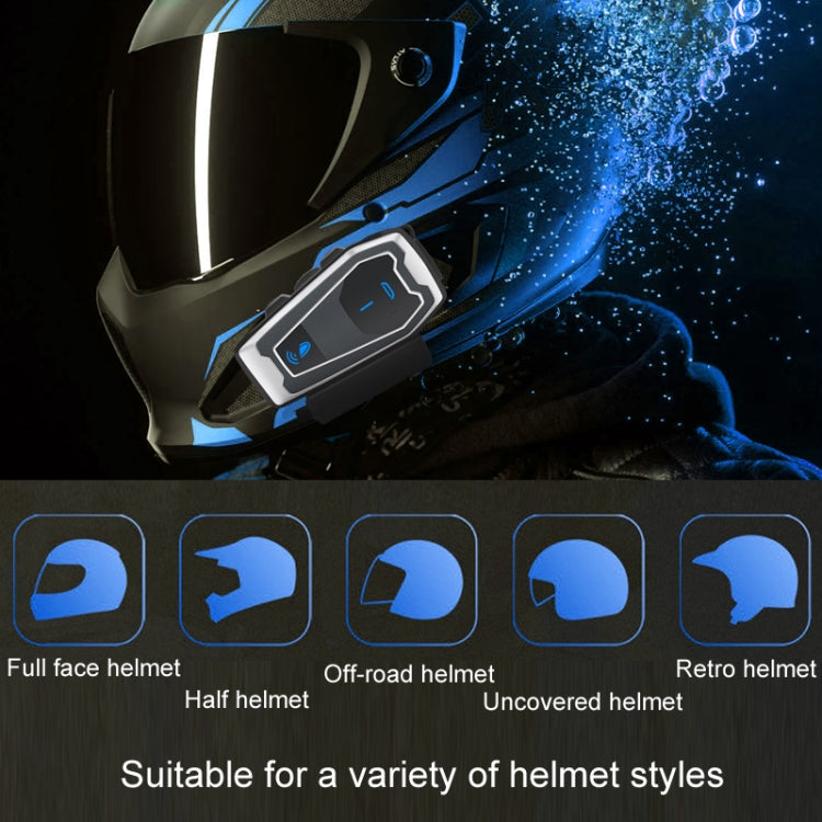 Motorcycle Helmet Bluetooth 5.0 Stereo Music Cycling Headphones(V10) - Motorcycle Walkie Talkie by PMC Jewellery | Online Shopping South Africa | PMC Jewellery | Buy Now Pay Later Mobicred