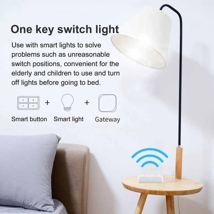 Zigbee Tuya 4-key Situational Remote Control Smart Switch(YSB34) - Smart Switch by PMC Jewellery | Online Shopping South Africa | PMC Jewellery | Buy Now Pay Later Mobicred