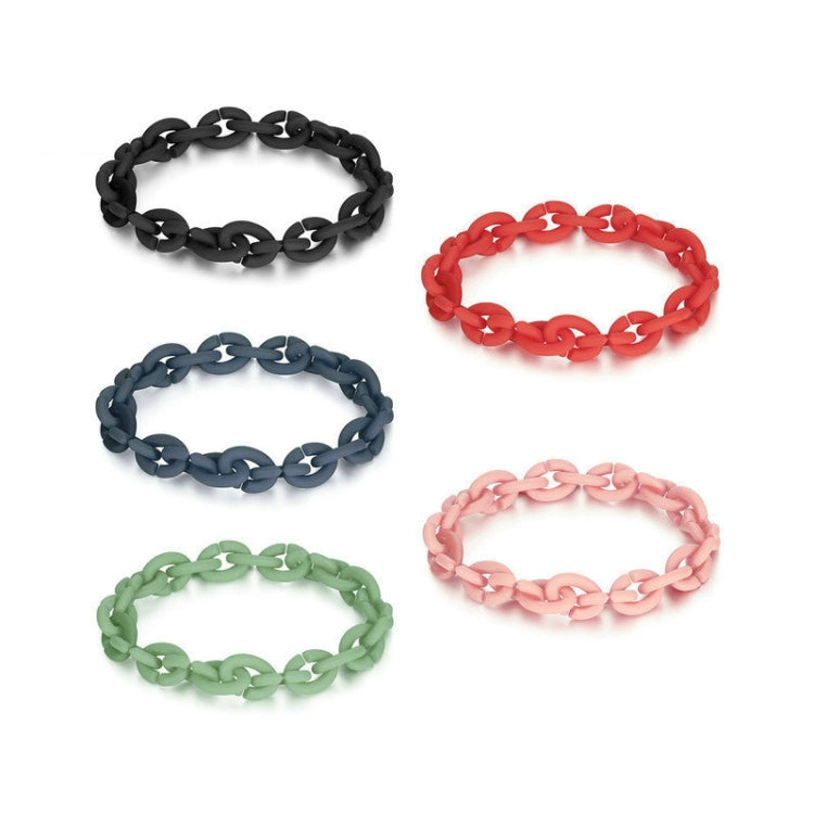 Silicone Acrylic Splicing DIY Bracelet Jewelry(PMB001-RD) - Bracelets by PMC Jewellery | Online Shopping South Africa | PMC Jewellery