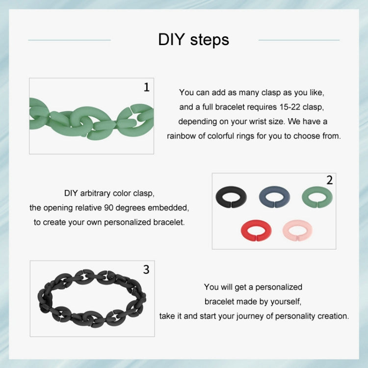 Silicone Acrylic Splicing DIY Bracelet Jewelry(PMB001-RD) - Bracelets by PMC Jewellery | Online Shopping South Africa | PMC Jewellery