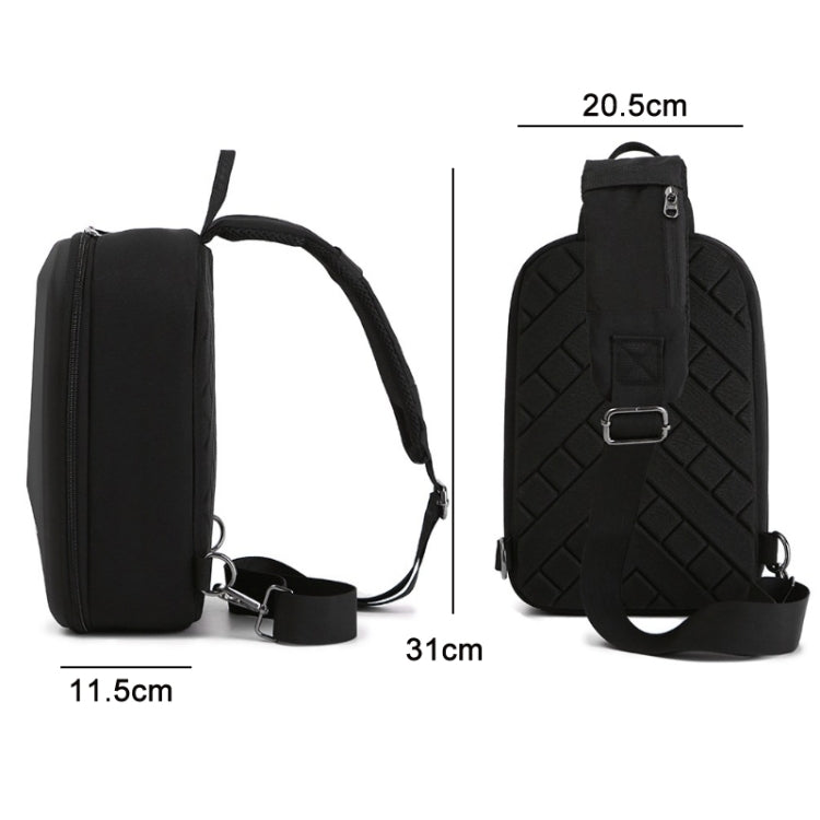 For DJI Mini 4 Pro Drone Chest Bag Backpack Crossbody Bag Storage Box(Black) - Carry Cases & Bags by PMC TechLife | Online Shopping South Africa | PMC TechLife | Buy Now Pay Later Mobicred