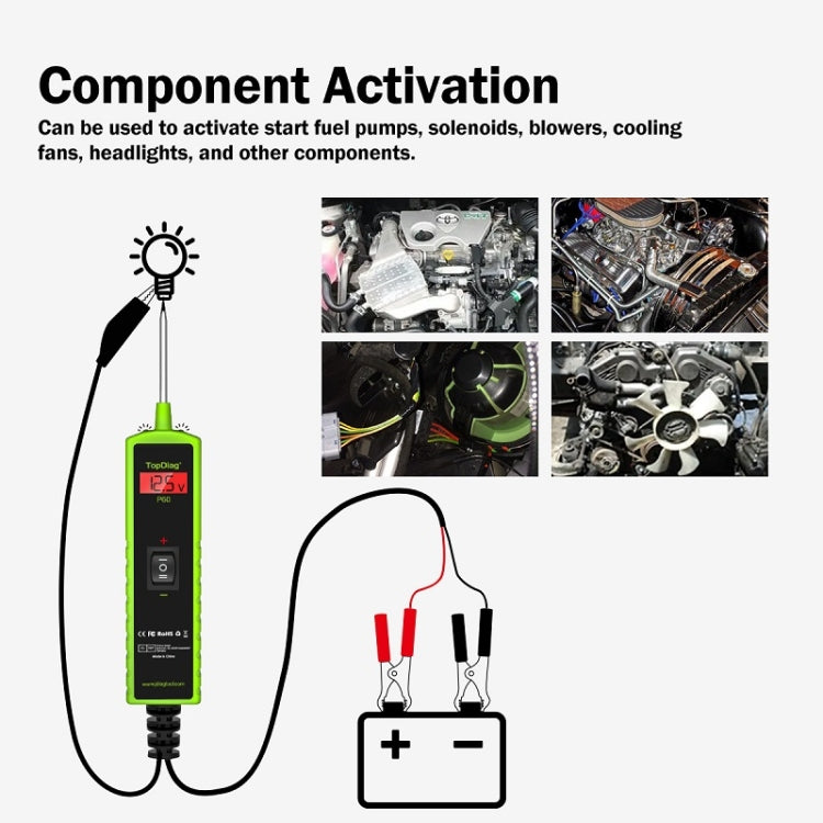 JDiag 6-30V Voltage Detector Automotive Power Circuit Diagnostic Diode(P60) - Electronic Test by JDiag | Online Shopping South Africa | PMC Jewellery | Buy Now Pay Later Mobicred