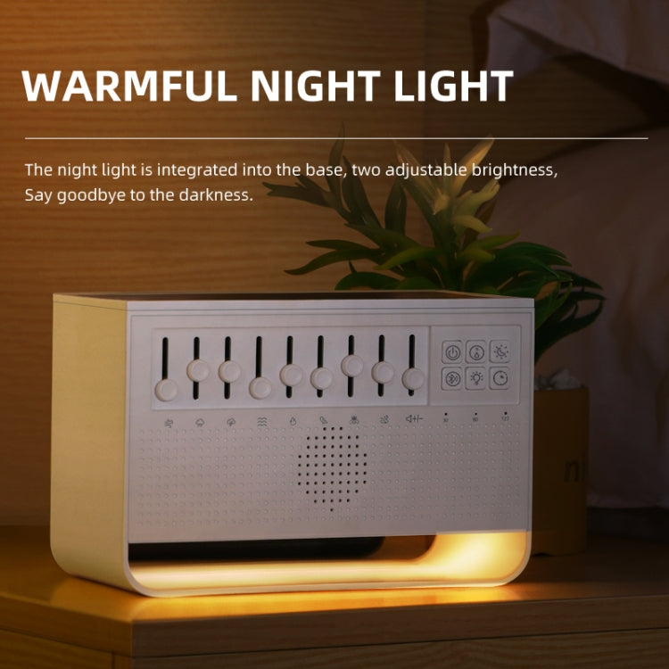 C221 Bluetooth White Noise Flame Aromatherapy Machine Home Desktop Humidifier(English Version) - free shipping - PMC TechLife - Order now!