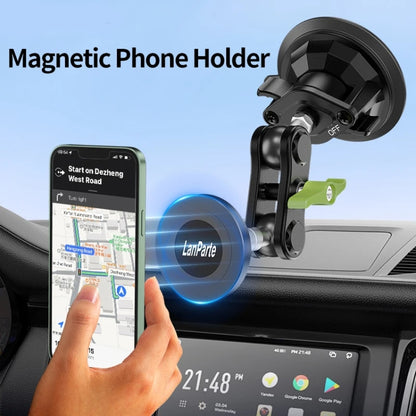 Lanparte Magnetic Car Phone Holder Adjustable Suction Cup Navigation Stand RBA-M01N - Car Holders by Lanparte | Online Shopping South Africa | PMC Jewellery | Buy Now Pay Later Mobicred