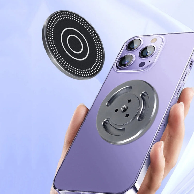 Magnetic Phone Holder with 1/4 Inch Hole for Tripod Magic Arm(Black) -  by PMC TechLife | Online Shopping South Africa | PMC TechLife | Buy Now Pay Later Mobicred