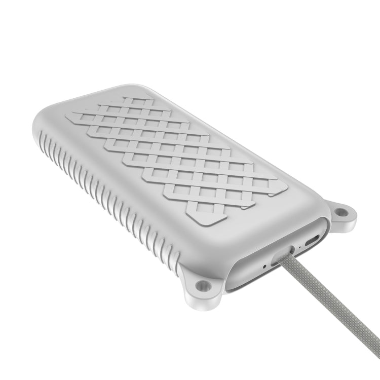 For Apple Vision Pro Battery Protective Case Silicone Cover(White) - VR Accessories by PMC TechLife | Online Shopping South Africa | PMC TechLife | Buy Now Pay Later Mobicred