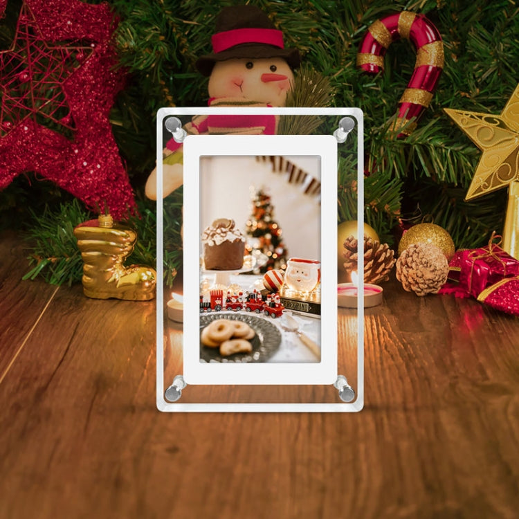 5 Inch HD Digital Photo Frame Crystal Advertising Player 1080P Motion Video Picture Display Player(UK Plug) - 1.5-7.0 inch by PMC Jewellery | Online Shopping South Africa | PMC Jewellery | Buy Now Pay Later Mobicred