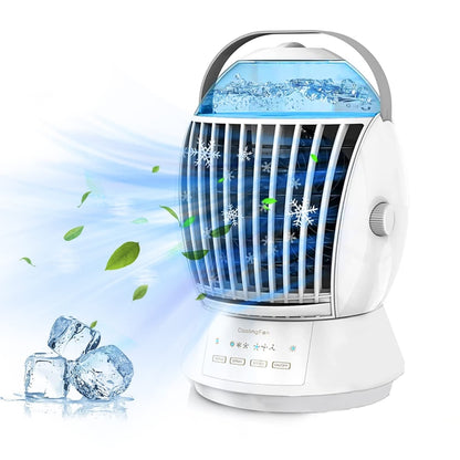 CF-009 USB Touch Spray Humidification Air Conditioning Fan Desktop Office Air Cooler(White) - Electric Fans by PMC Jewellery | Online Shopping South Africa | PMC Jewellery | Buy Now Pay Later Mobicred