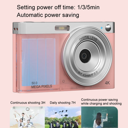 50 MP HD Camera 4K Video Retro Vlog Self-Shooting Camera(White) - Video Cameras by PMC Jewellery | Online Shopping South Africa | PMC Jewellery | Buy Now Pay Later Mobicred