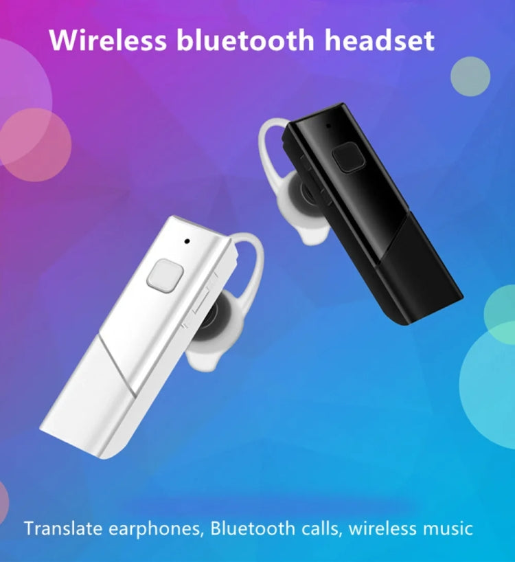 40 Languages Instant Real-Time Translation Smart Wireless BT5.0 Translation Earphone(Black) -  by PMC TechLife | Online Shopping South Africa | PMC TechLife | Buy Now Pay Later Mobicred