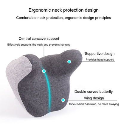 BEWALKER Car Headrest Memory Foam Neck Support Pillow Car Seat Cervical Cushion(Navy) - Seat Accessories by BEWALKER | Online Shopping South Africa | PMC Jewellery | Buy Now Pay Later Mobicred