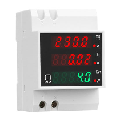 SINOTIMER SDM004 Din Rail AC Voltage Current Time Power Electricity Multi-Function Detection Meter - Current & Voltage Tester by SINOTIMER | Online Shopping South Africa | PMC Jewellery | Buy Now Pay Later Mobicred