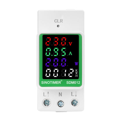 SINOTIMER DIN Rail AC Digital Display Current Voltage Power Electricity Multi-Function Tester, Model: SDM012-RS485 - Current & Voltage Tester by SINOTIMER | Online Shopping South Africa | PMC Jewellery | Buy Now Pay Later Mobicred