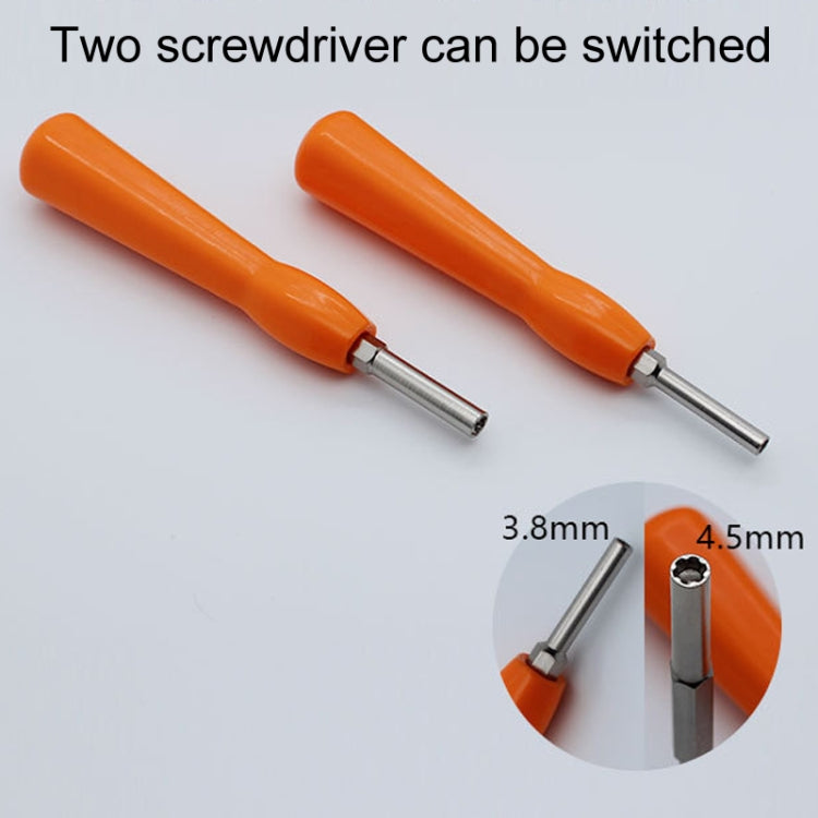 3.8mm/4.5mm 2 In 1 For GBA/NGC/N64/SFC/Wii Game Console Disassembly Tool Screwdriver Socket - Screwdriver by PMC Jewellery | Online Shopping South Africa | PMC Jewellery