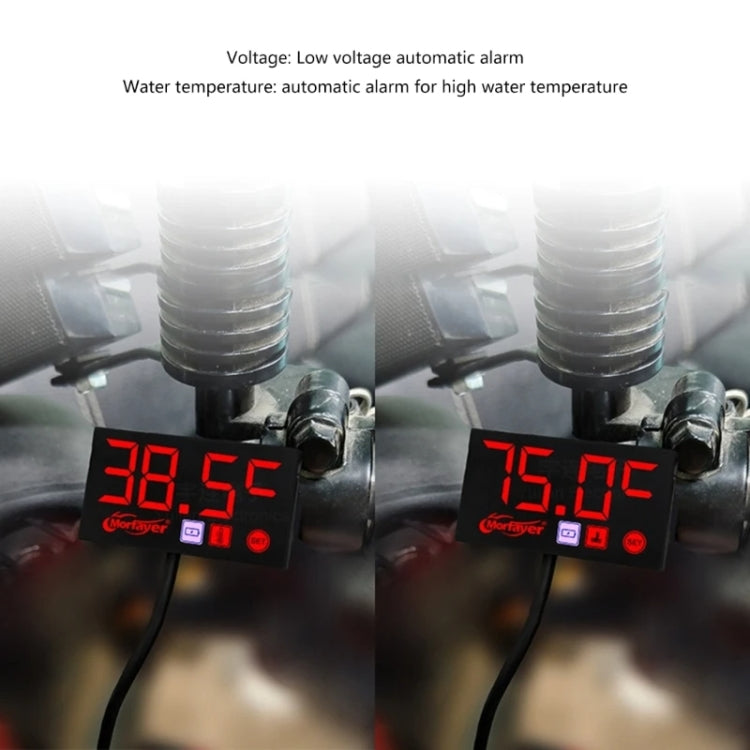 Compact LED Digital Display Time Voltmeter, Specification: 2 in 1 Water Temperature Blue - Electrical Instruments by PMC TechLife | Online Shopping South Africa | PMC TechLife | Buy Now Pay Later Mobicred