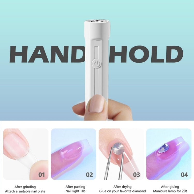 Small Portable Handheld Nail Polish Light Therapy Machine, Model: Rechargeable - Nail Dryers by PMC Jewellery | Online Shopping South Africa | PMC Jewellery | Buy Now Pay Later Mobicred