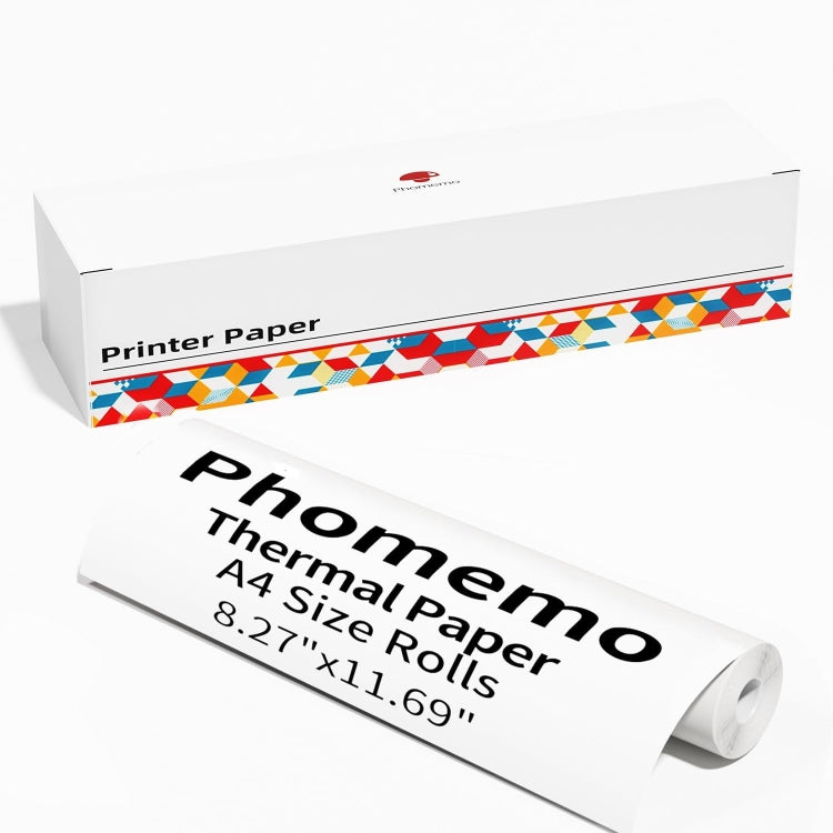 Phomemo 1 Roll A4 Thermal Paper  Use With M08F Printer Holder For M832/M833/M834/M835/P831/Q302 Printer - Printer Accessories by Phomemo | Online Shopping South Africa | PMC Jewellery | Buy Now Pay Later Mobicred